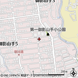 兵庫県神戸市東灘区御影山手4丁目16-20周辺の地図