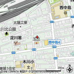 大阪市営木川東第２住宅周辺の地図