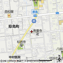 静岡県浜松市中央区原島町105周辺の地図
