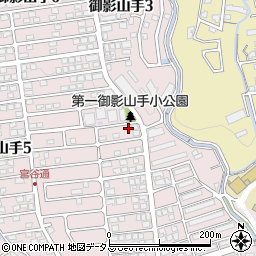 兵庫県神戸市東灘区御影山手4丁目16-24周辺の地図