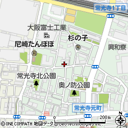 兵庫県尼崎市常光寺1丁目8-43周辺の地図