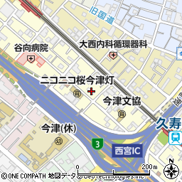 兵庫県西宮市今津水波町8-16周辺の地図