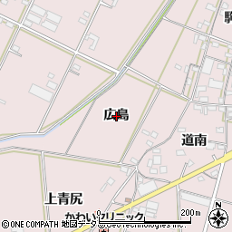 愛知県豊橋市駒形町広島周辺の地図
