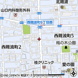 兵庫県尼崎市西難波町周辺の地図
