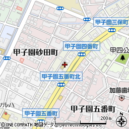 日本キリスト教団甲子園二葉教会周辺の地図