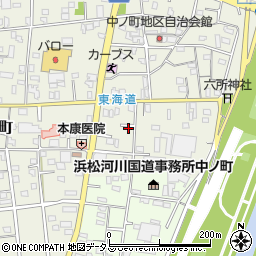 静岡県浜松市中央区中野町1155周辺の地図