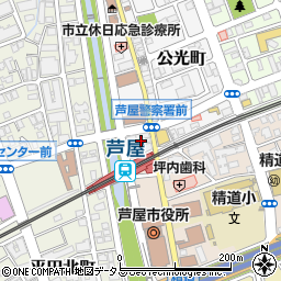 Bio　Dental　Clinic　ASHIYA周辺の地図