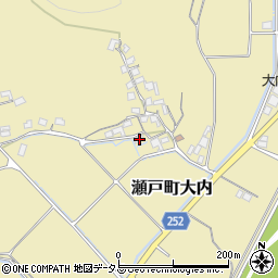 岡山県岡山市東区瀬戸町大内613周辺の地図