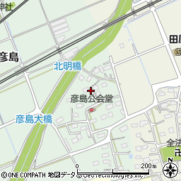 静岡県袋井市彦島周辺の地図