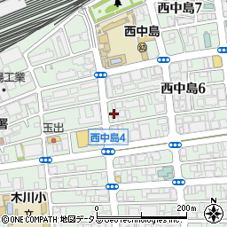 セブンイレブン大阪西中島６丁目店周辺の地図