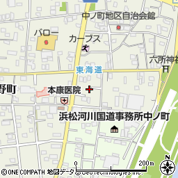 静岡県浜松市中央区中野町1154周辺の地図