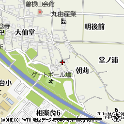 京都府木津川市相楽朝苅5周辺の地図
