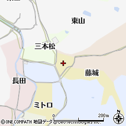 京都府木津川市加茂町東小上藤城周辺の地図