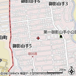 兵庫県神戸市東灘区御影山手4丁目20周辺の地図
