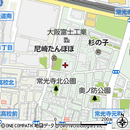 兵庫県尼崎市常光寺1丁目10-15周辺の地図