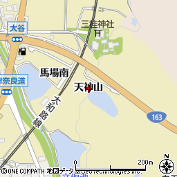 京都府木津川市木津天神山周辺の地図