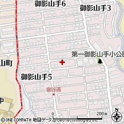 兵庫県神戸市東灘区御影山手4丁目20-19周辺の地図