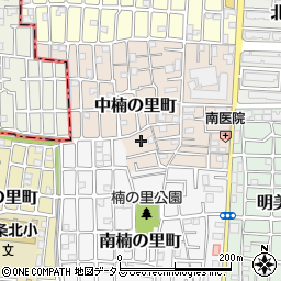 大阪府大東市中楠の里町周辺の地図