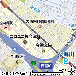 兵庫県西宮市今津水波町8-11周辺の地図