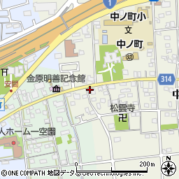 静岡県浜松市中央区中野町2137周辺の地図