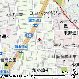 大阪府守口市菊水通3丁目14-11周辺の地図