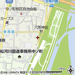 静岡県浜松市中央区中野町1100周辺の地図