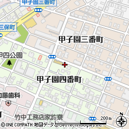 兵庫県西宮市甲子園四番町4-5周辺の地図