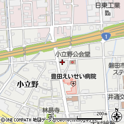 静岡県磐田市小立野323周辺の地図
