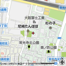 兵庫県尼崎市常光寺1丁目10周辺の地図