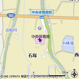 木津川市中央体育館周辺の地図