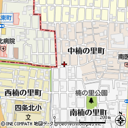 大阪府大東市中楠の里町3-39周辺の地図