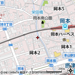 本山宝盛館周辺の地図