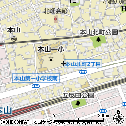 神戸市立　本山児童館周辺の地図
