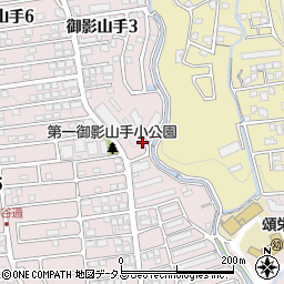 兵庫県神戸市東灘区御影山手3丁目3周辺の地図