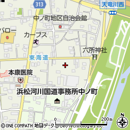 静岡県浜松市中央区中野町1120周辺の地図