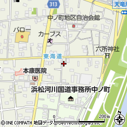 静岡県浜松市中央区中野町1150周辺の地図