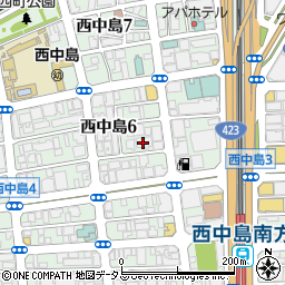 昭和電工建材株式会社　大阪営業所周辺の地図