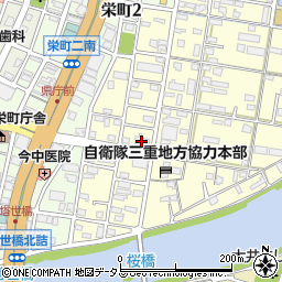 ロイヤルクレスト津桜橋周辺の地図