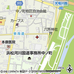 静岡県浜松市中央区中野町1115周辺の地図