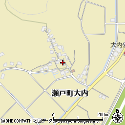 岡山県岡山市東区瀬戸町大内617周辺の地図