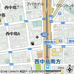 ＪＣＭ大阪支店周辺の地図