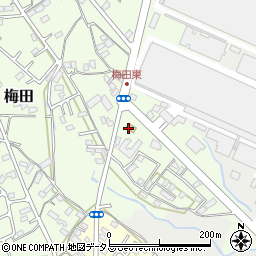 ファミリーマート湖西梅田店周辺の地図
