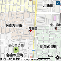 大阪府大東市中楠の里町13-21周辺の地図