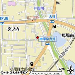 京都府木津川市木津奈良道35周辺の地図