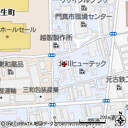 日本ウェブ印刷門真第一工場周辺の地図