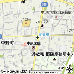 静岡県浜松市中央区中野町1198周辺の地図