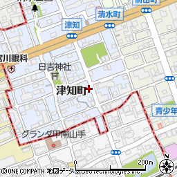 朝日新聞サービスアンカー芦屋西周辺の地図