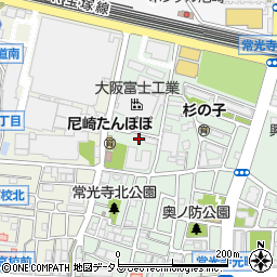 兵庫県尼崎市常光寺1丁目10-7周辺の地図