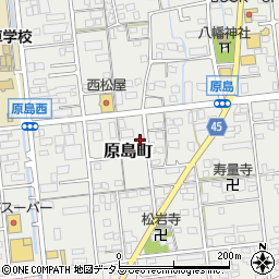 静岡県浜松市中央区原島町174周辺の地図