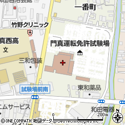 大阪府警察本部交通反則通告センター周辺の地図